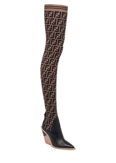 fendi moon boots nicki|fendi thigh high sock boots.